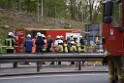 VU Gefahrgut LKW umgestuerzt A 4 Rich Koeln Hoehe AS Gummersbach P055